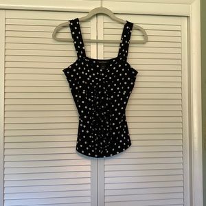 White House / Black Market polka dot blouse